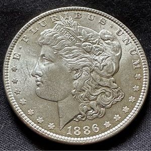 1886-P Morgan Silver Dollar BU MS++